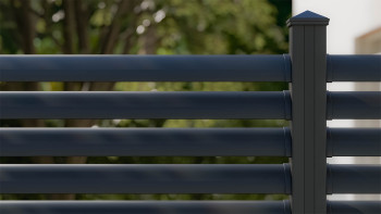 planeo Gardence Metallic Ellipse - Recinzione da giardino in alluminio quadrata Antracite | DB703