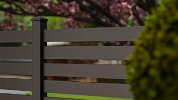 planeo Gardence Metallic Edge - Recinzione da giardino in alluminio quadrata antracite | DB703