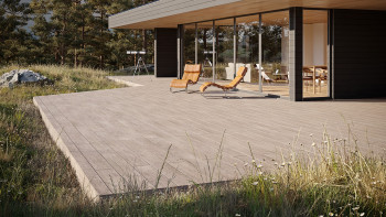 planeo TitanBoard HPL decking board cemento loft