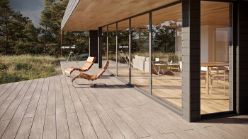 planeo TitanBoard HPL decking board cemento loft