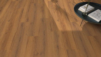 pavimento di design planeo per clic - Eco Home&Health Rustic Oak Brown | Isolamento acustico integrato (LO-EK-02)
