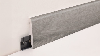 battiscopa planeo SolutionX 2in1 - 2400 x 14 x 58 mm grigio rovere (SL0088)