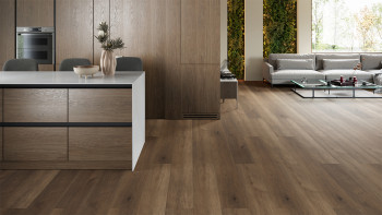 planeo Vinile rigido Klick - ObjektPRO Quercia Suprema 1,83 m di lunghezza tavola XL | isolamento acustico integrato per il calpestio (SP183-05)