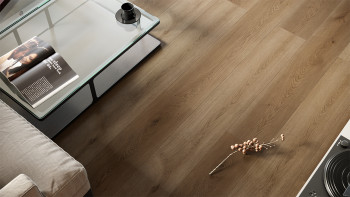 planeo Vinile rigido Klick - ObjektPRO Quercia Eleganza 1,83 m di lunghezza tavola XL | isolamento acustico integrato per il calpestio (SP183-42)