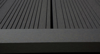 listello angolare planeo WPC grigio scuro per pannelli di decking - 2,2m