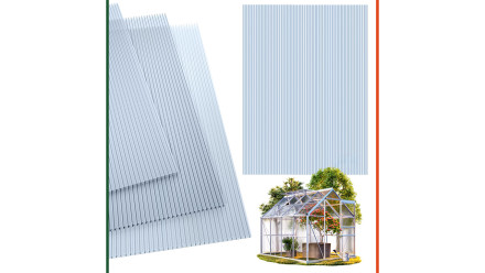 set di 10 lastre alveolari planeo trasparenti - 6mm 7,32 m²