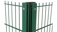 pali angolari privacy tipo WSP verde muschio per recinzione a doppia maglia