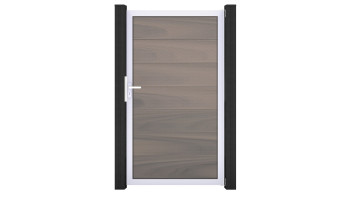 planeo Gardence Strong XL - Porta universale BPC Bicolore co-ex con Silber telaio in alluminio 180x150x4cm