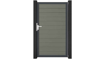 planeo Gardence Strong - Porta universale BPC Grigio con antracite telaio in alluminio 100x180x4cm