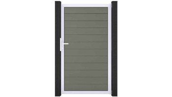 planeo Gardence Strong - Porta universale BPC Grigio con antracite telaio in alluminio 150x180x4cm