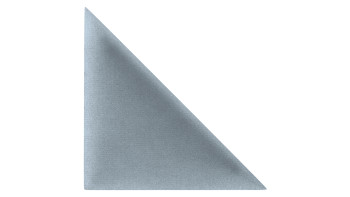 planeo ComfortWall - Cuscino da parete acustico 30x30cm triangolo grigio argento 2 pezzi.