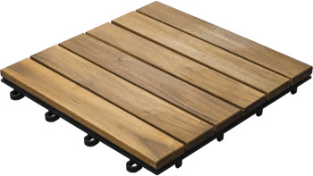 tegola per terrazza in legno planeo acacia 30x30 cm - 5 pz.