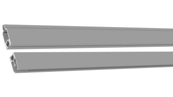 planeo Solid - set di strisce adattatore grigio argento 180cm