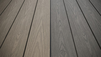 planeo CoEXWood WPC tavola con rivestimento solido - Grigio/Cemento 3m strutturato