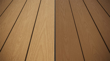 planeo CoEXWood WPC tavola con rivestimento solido - Sabbia/Caramello 3m strutturato