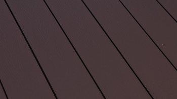 planeo WPC - pannello per decking solido marrone cioccolato in rilievo/scanalato - da 1m a 6m