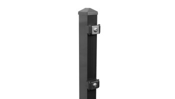 Palo di recinzione tipo P antracite per recinzione a doppia maglia - altezza recinzione 1830 mm