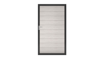 planeo Gardence Strong - Porta universale BPC Bicolore Bianco con telaio in alluminio antracite