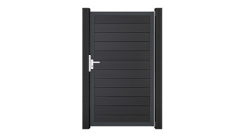 planeo Gardence Strong - Porta universale BPC Grigio antracite con telaio in alluminio antracite