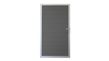 planeo Gardence Metallic - Porta Universale in allumino Grigio antracite con telaio in alluminio