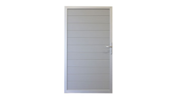 planeo Gardence Metallic - Porta Universale in allumino Grigio argento con telaio in alluminio