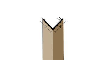 planeo Protect profilo angolare - WP 30x30x2500mm marrone