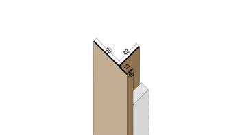 planeo Protect profilo di connessione - PAA 17x60x3000mm nero