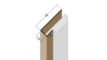 planeo Protect profilo terminale - AP 13mm montaggio 5000mm lunghezza bianco