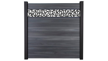 planeo Gardence Strong - recinzione a innesto BPC Triangolo grigio pietra co-ex 180 x 180 cm