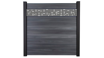 planeo Gardence Strong - rete di recinzione a innesto BPC stone grey co-ex 180 x 180 cm