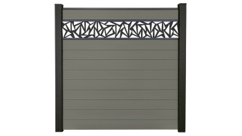 planeo Gardence Strong - recinzione a innesto BPC Triangolo grigio 180 x 180 cm