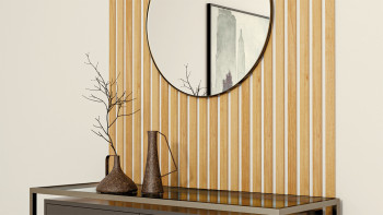 Pannelli acustici Skaben SilentWall Easy-Sticks - rovere marrone chiaro - 250 x 3,45 cm