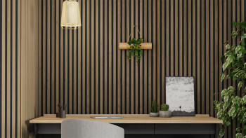 Pannelli acustici Skaben SilentWall Comfort - Rovere rustico - 250 x 30 cm