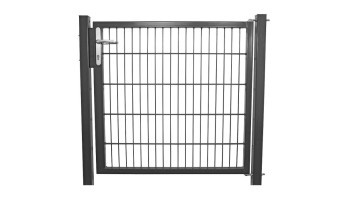 Porta universale media 1-gang antracite inclusi i pali della porta