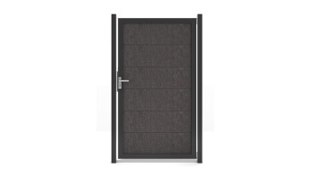 planeo Gardence Guard - Porta universale BPC Grigio antracite con telaio in alluminio antracite | DB703