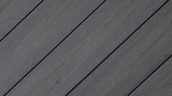 planeo WPC decking boards - Excellento basalt grey matt embossed