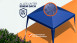 gazebo pieghevole planeo blu scuro 3 x 3 m