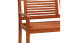 panchina da giardino planeo in legno di eucalipto 120 x 60 x 90 cm