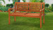 panchina da giardino planeo in legno di eucalipto 120 x 60 x 90 cm