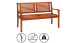 panchina da giardino planeo in legno di eucalipto 120 x 60 x 90 cm