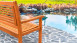panchina da giardino planeo in legno di eucalipto 120 x 60 x 90 cm