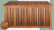 scatola per cuscini planeo in legno di acacia 120 x 55 x 60 cm telone interno