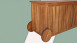 scatola per cuscini planeo in legno di acacia 120 x 55 x 60 cm telone interno