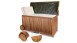 scatola per cuscini planeo in legno di acacia 120 x 55 x 60 cm telone interno