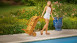 planeo Lettino Premium in legno di acacia 195,5 x 69 x 85 cm pieghevole