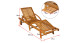 planeo Lettino Premium in legno di acacia 195,5 x 69 x 85 cm pieghevole