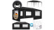tenda planeo antracite 3 x 6 m protezione UV 50+