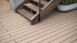 planeo WPC decking plank 5m - massello crema - liscio/testurizzato
