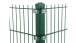 Pali d'angolo tipo P verde muschio per recinzione a doppia maglia